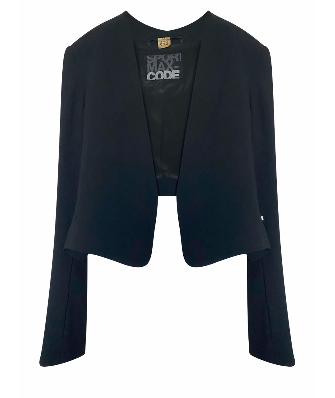 MAX MARA Черный полиэстеровый жакет/пиджак, фото 1