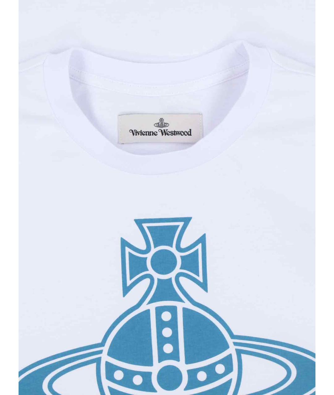 VIVIENNE WESTWOOD Белая хлопковая футболка, фото 3