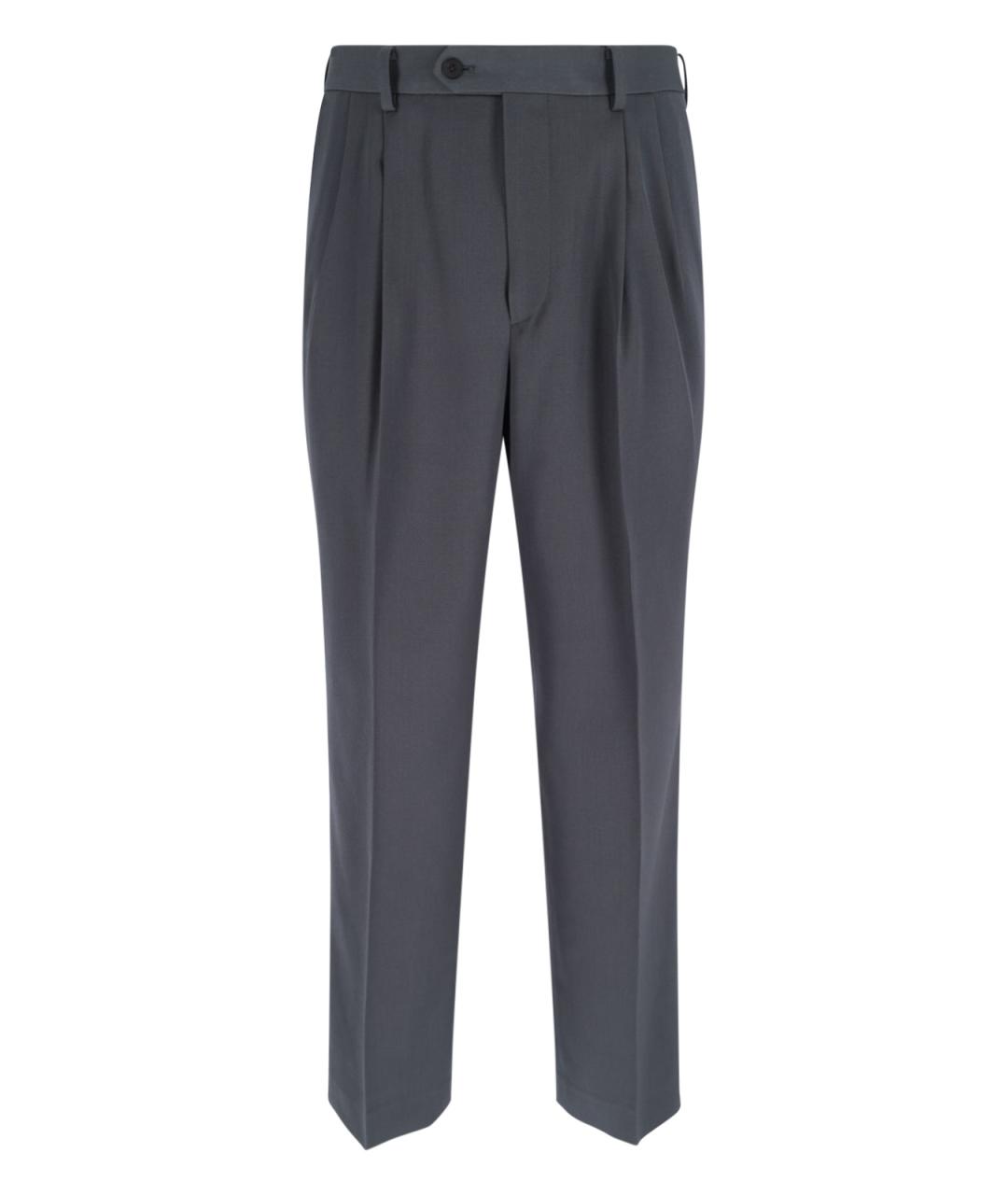 AURALEE Серые шерстяные повседневные брюки, фото 1