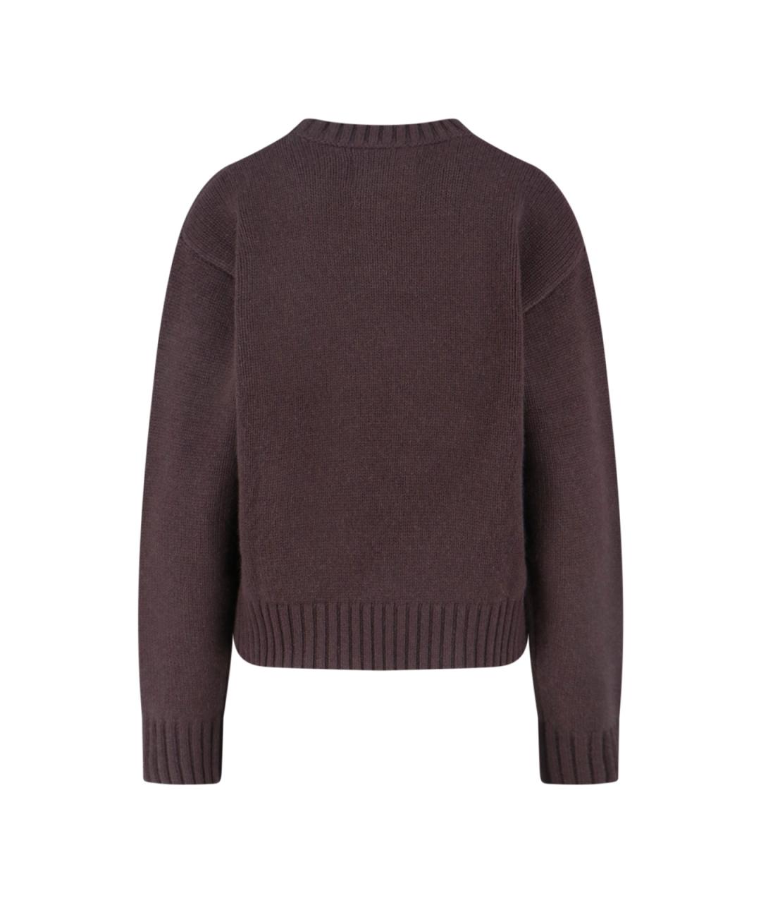 EXTREME CASHMERE Коричневый кашемировый джемпер / свитер, фото 2