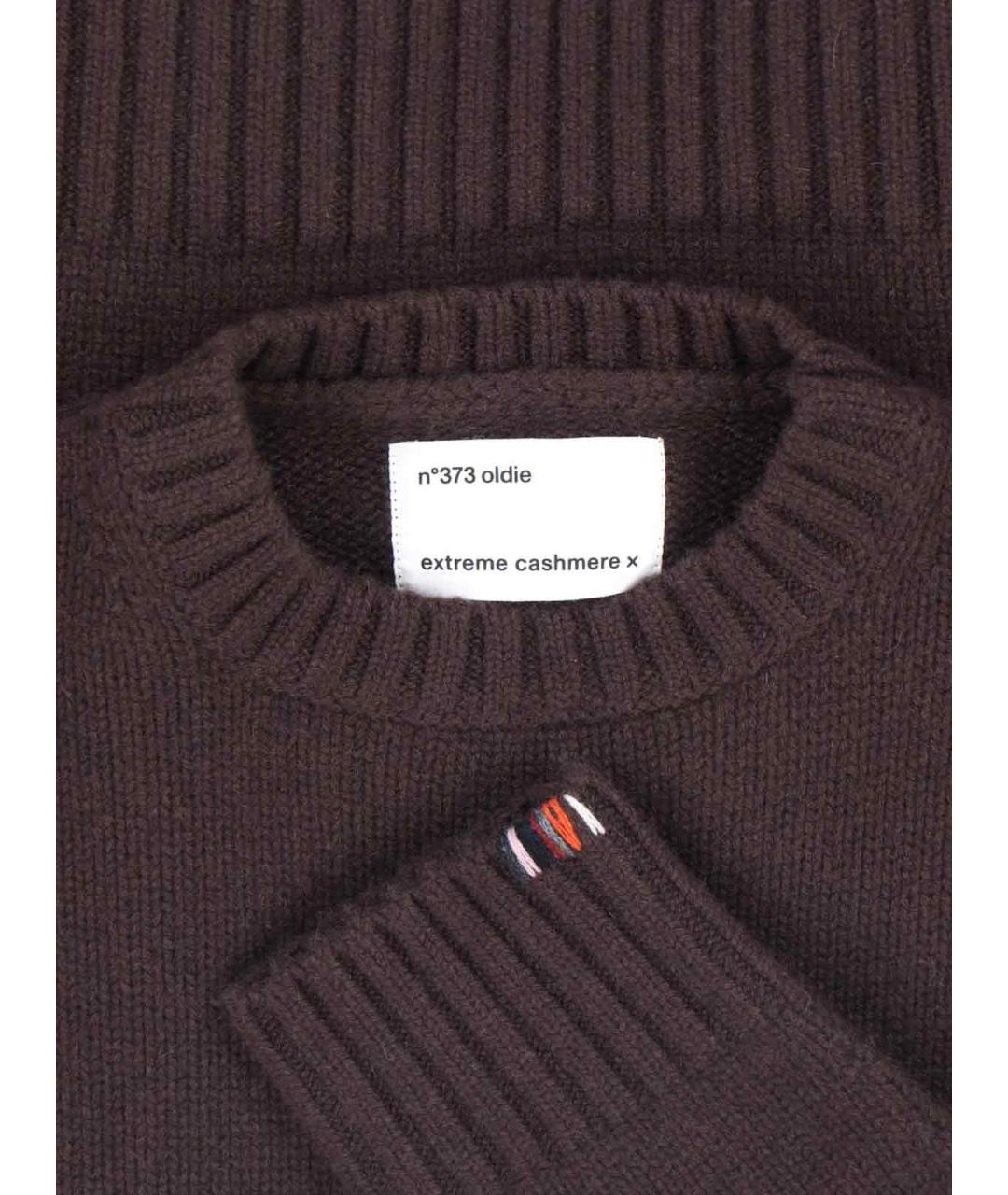 EXTREME CASHMERE Коричневый кашемировый джемпер / свитер, фото 3