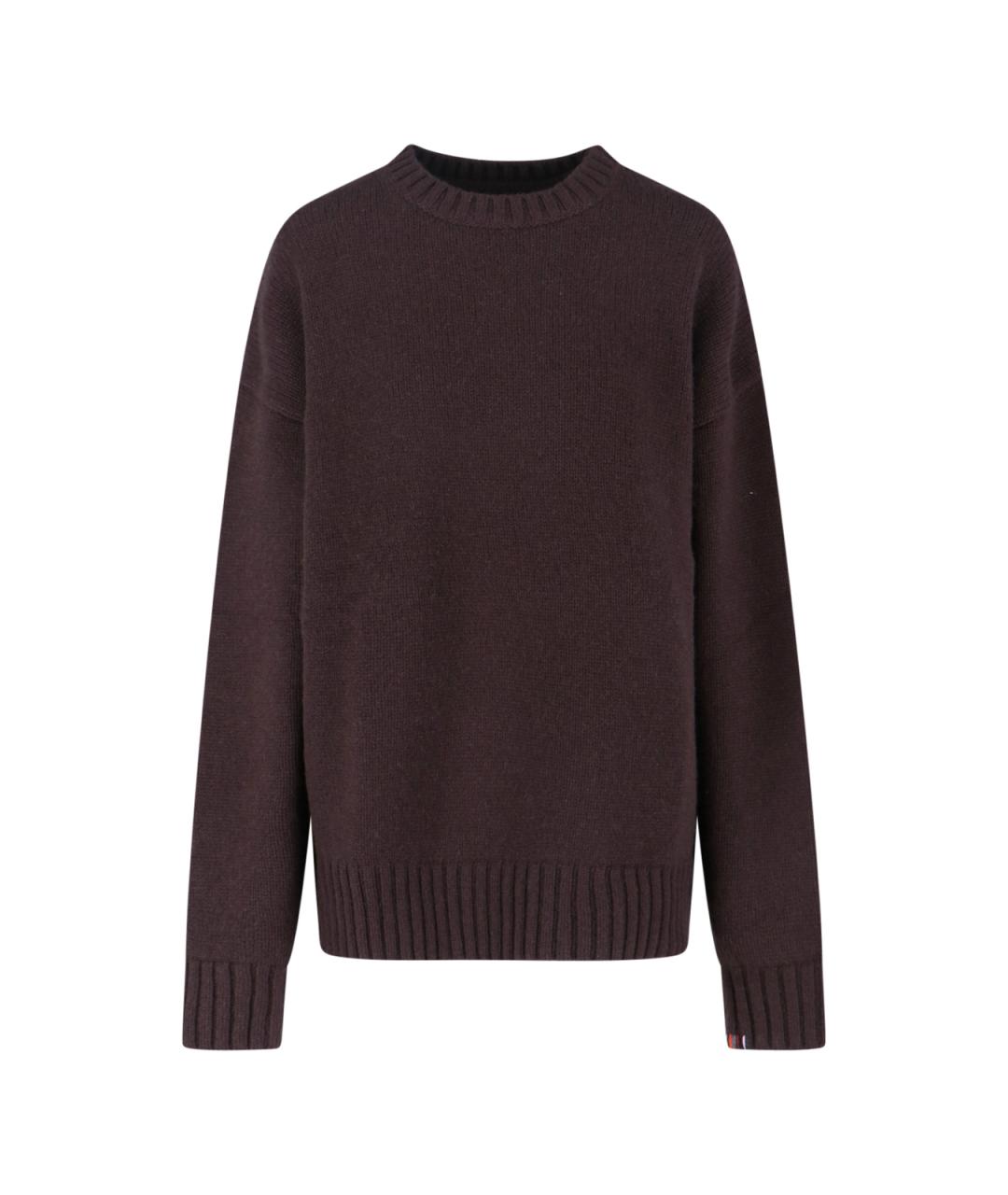 EXTREME CASHMERE Коричневый кашемировый джемпер / свитер, фото 1