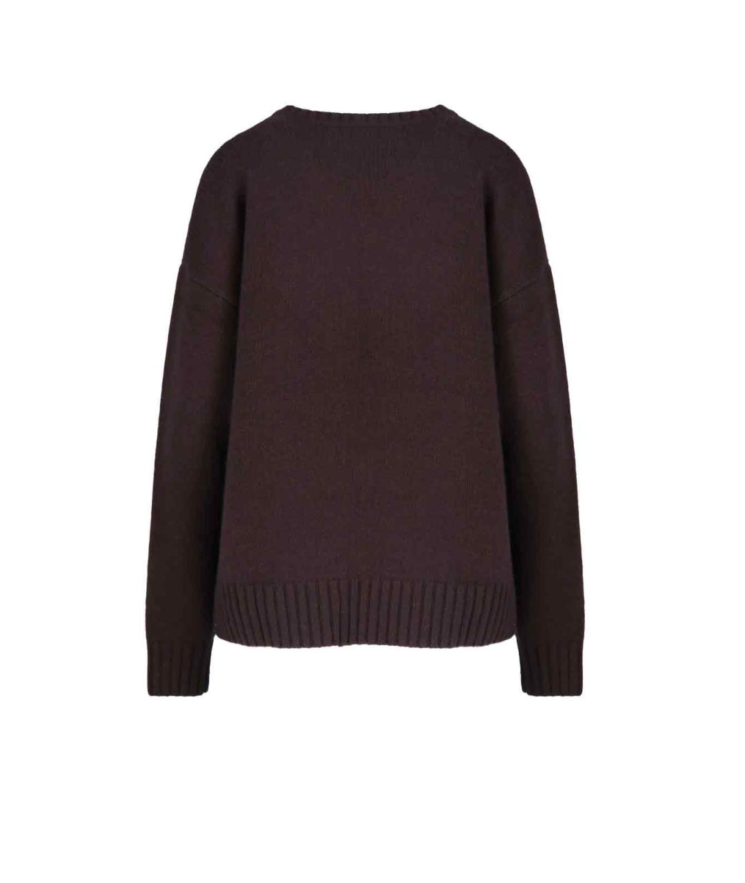 EXTREME CASHMERE Коричневый кашемировый джемпер / свитер, фото 2