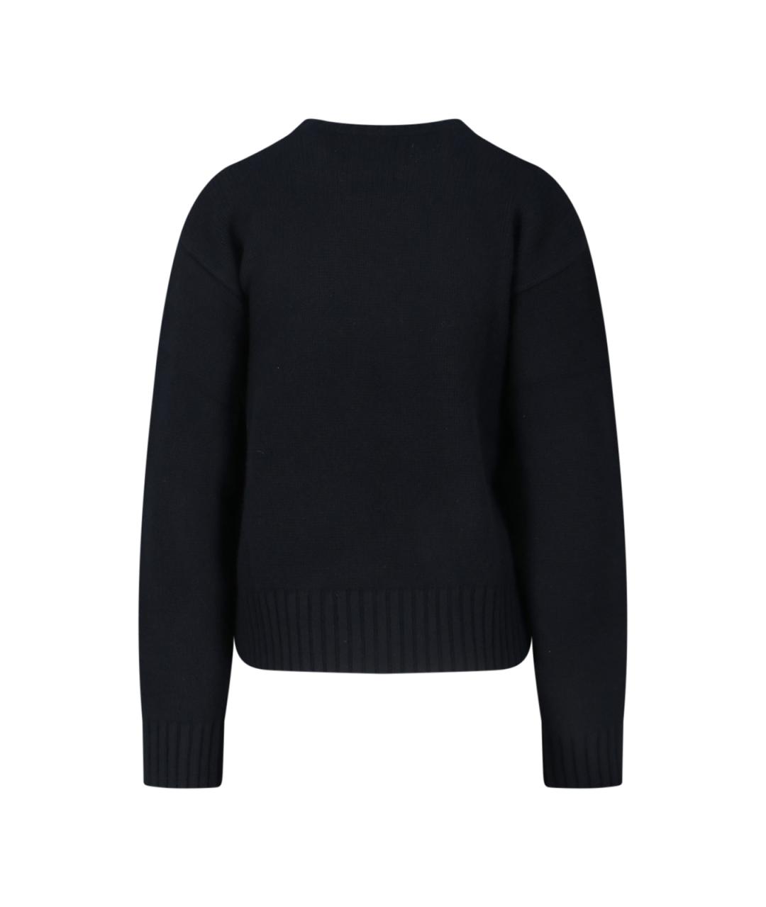 EXTREME CASHMERE Черный кашемировый джемпер / свитер, фото 2