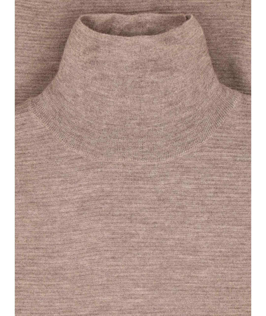 LISA YANG Коричневый кашемировый джемпер / свитер, фото 3