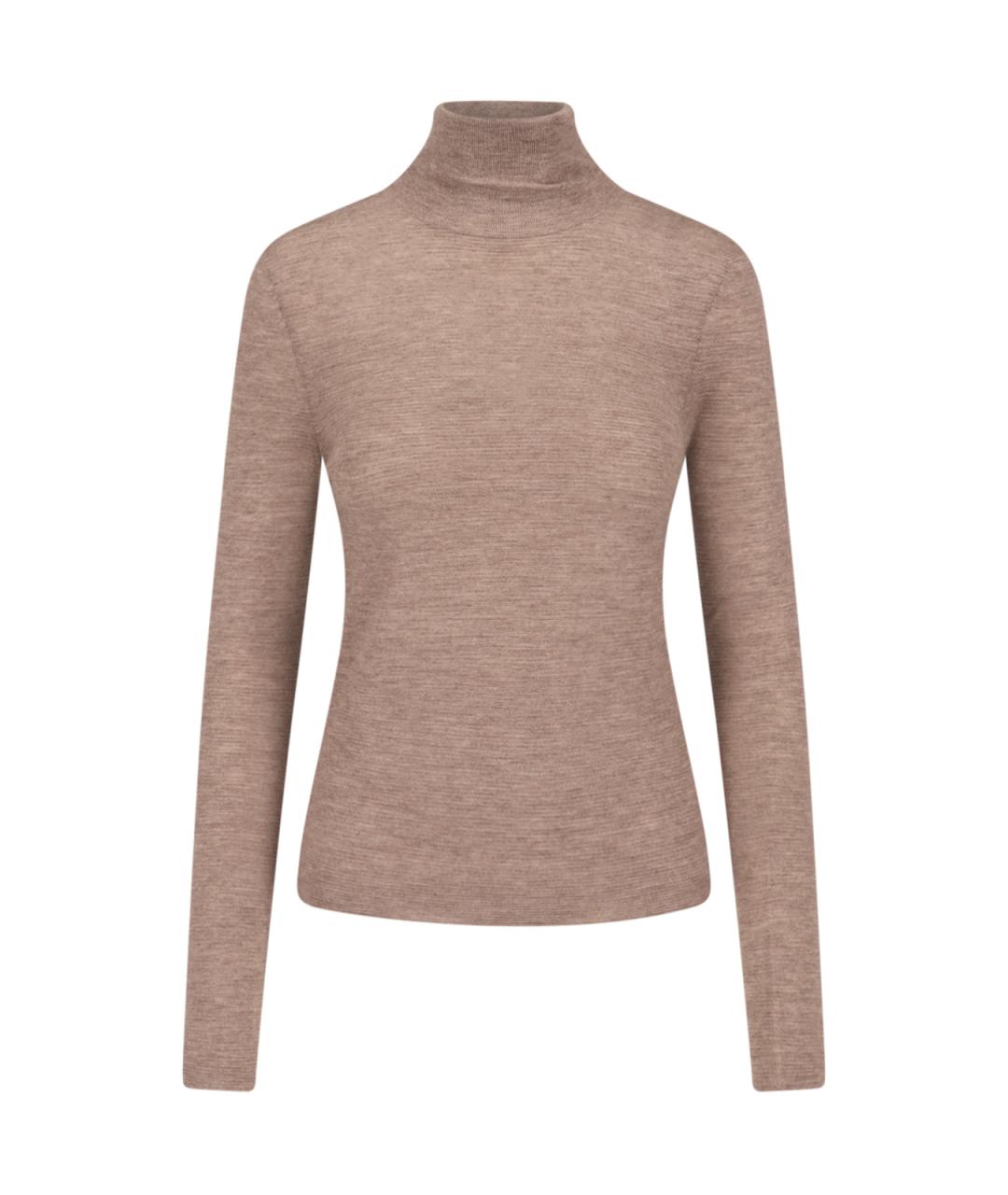 LISA YANG Коричневый кашемировый джемпер / свитер, фото 1