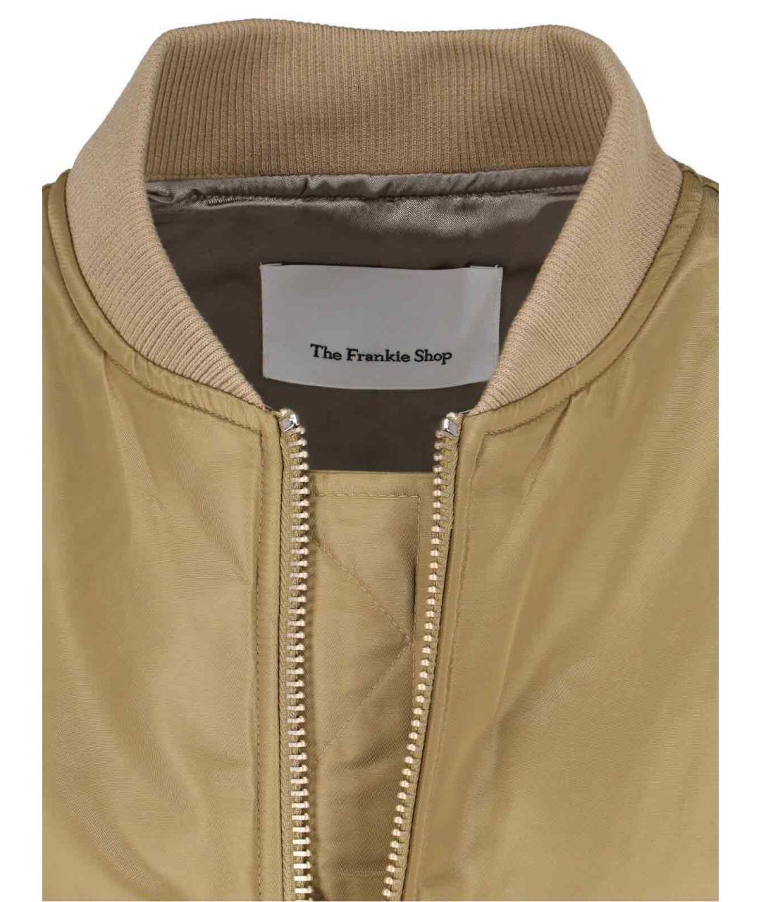 THE FRANKIE SHOP Бежевая полиамидовая куртка, фото 4