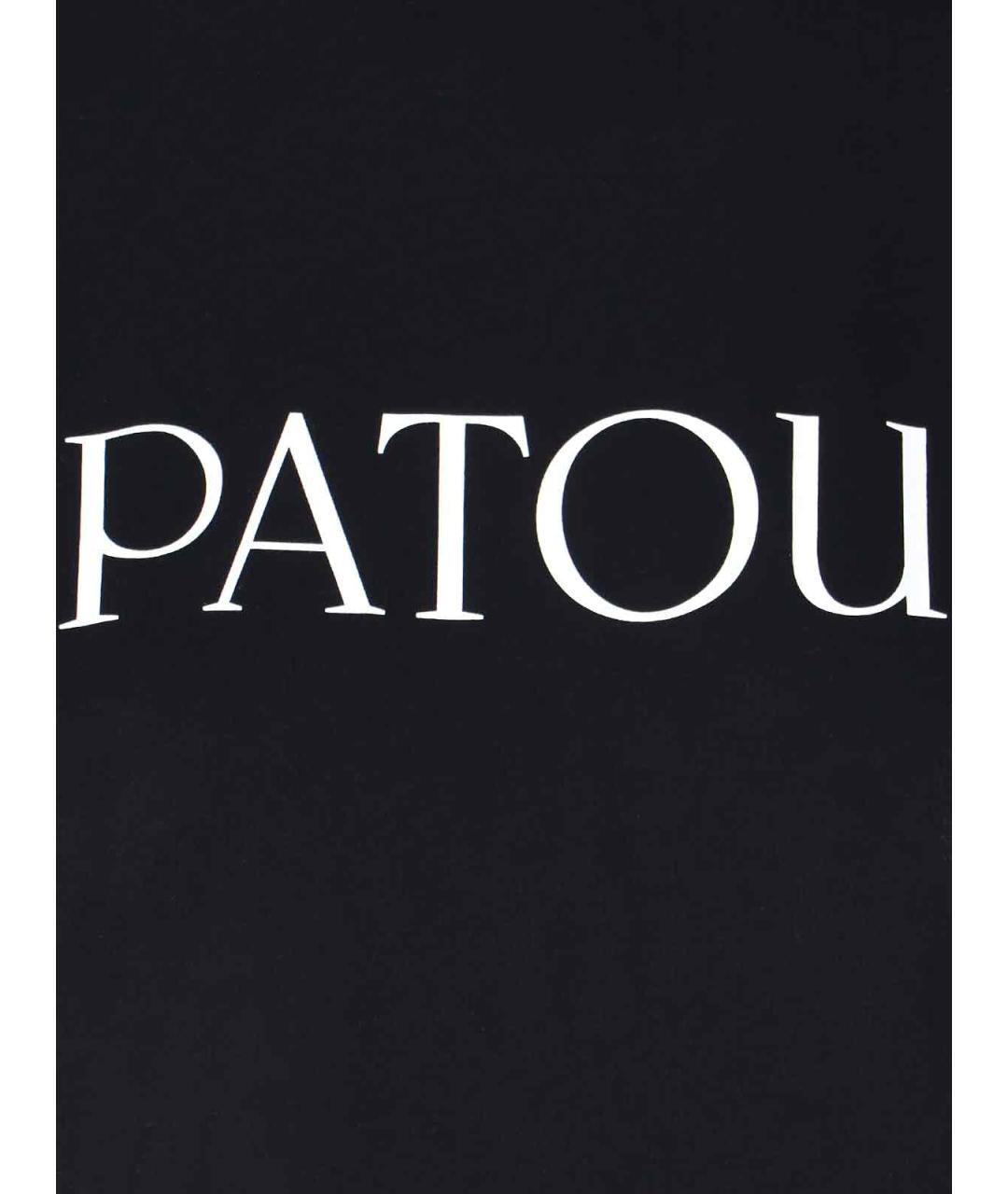 PATOU Черная хлопковая футболка, фото 3