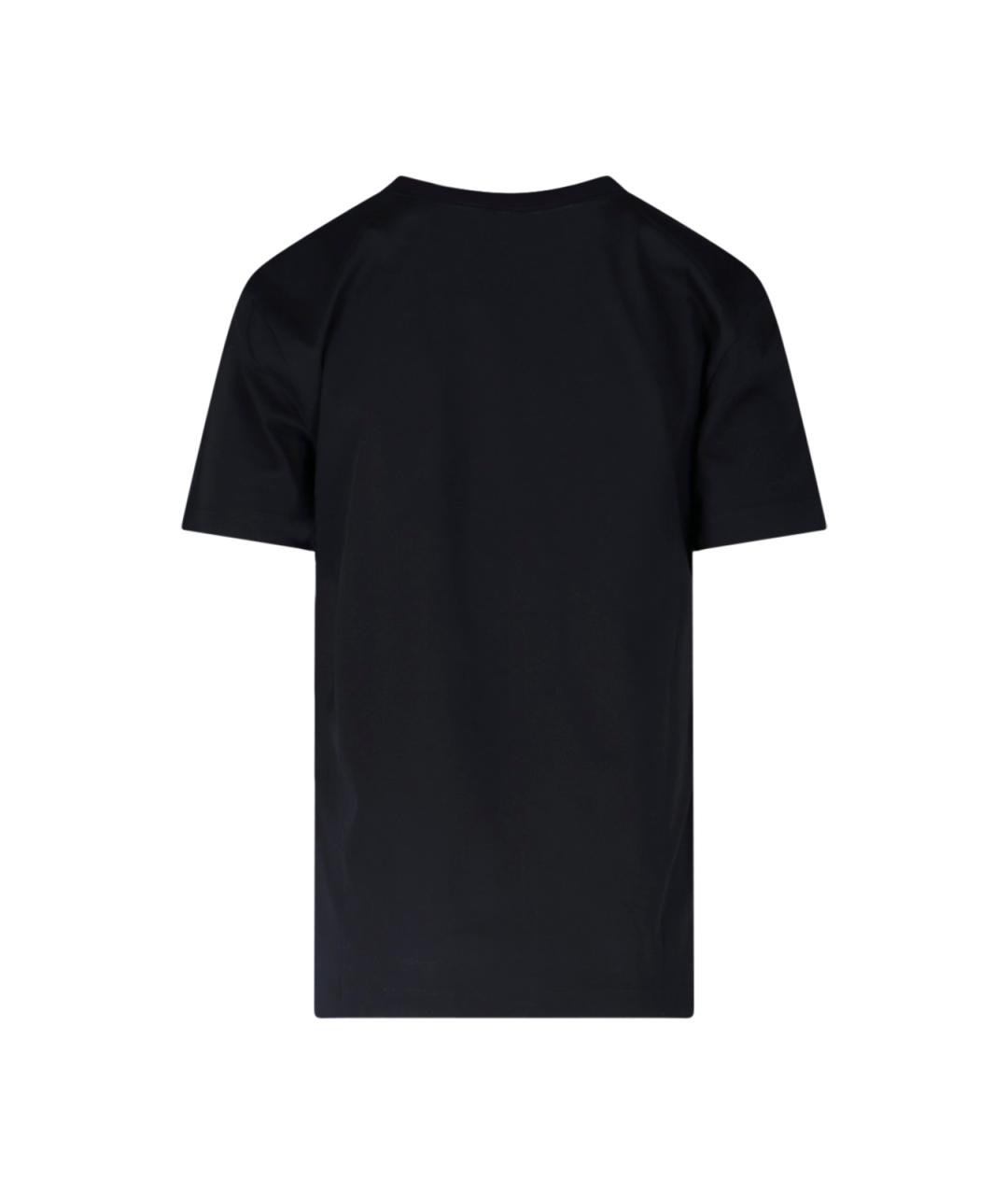 PATOU Черная хлопковая футболка, фото 2
