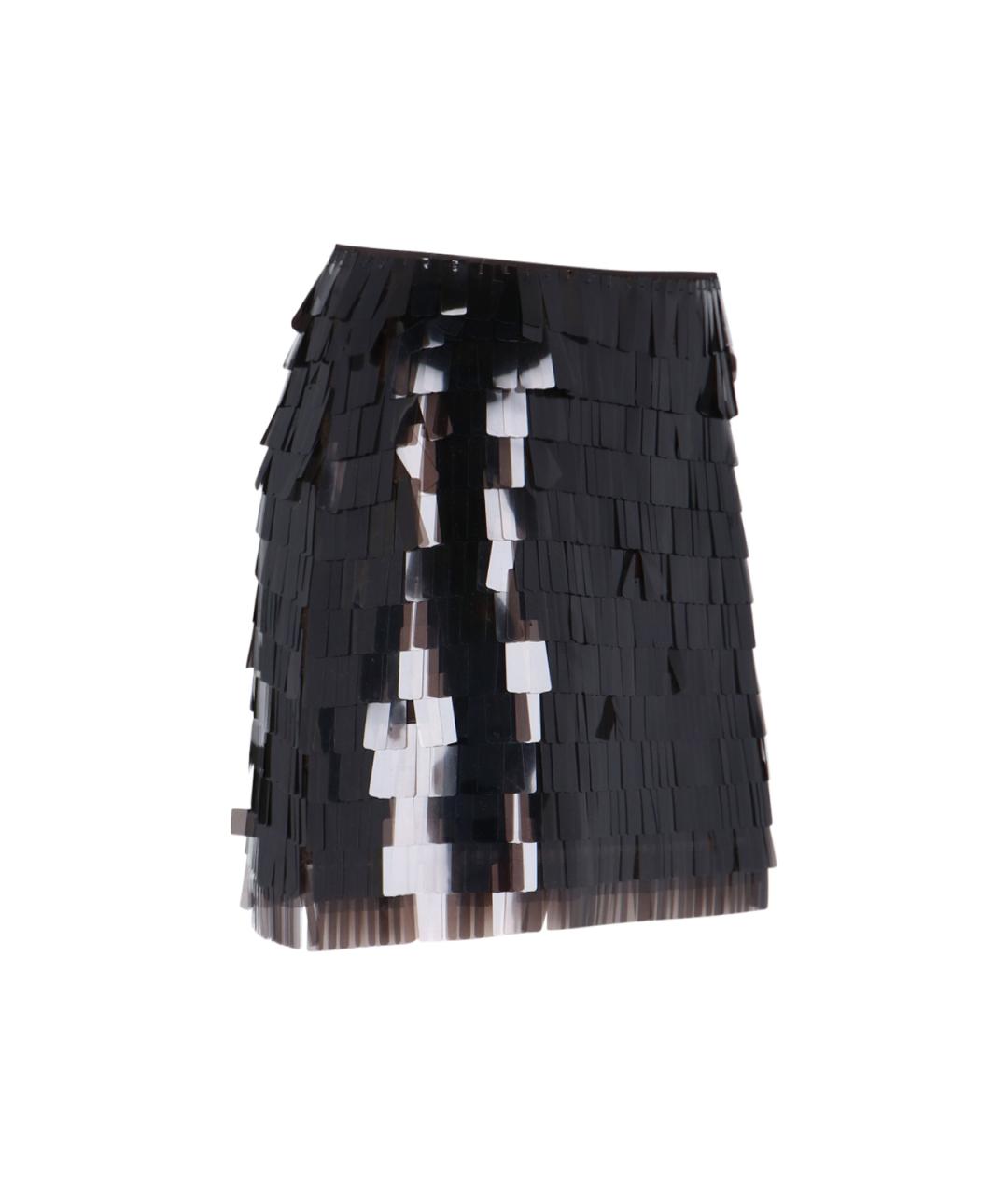 STAUD Коричневая полиэстеровая юбка мини, фото 3