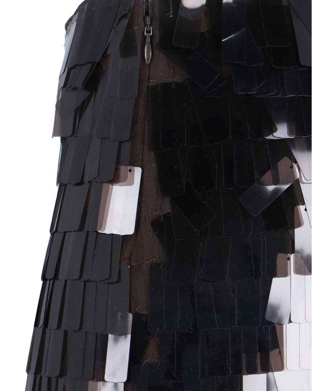 STAUD Коричневая полиэстеровая юбка мини, фото 5