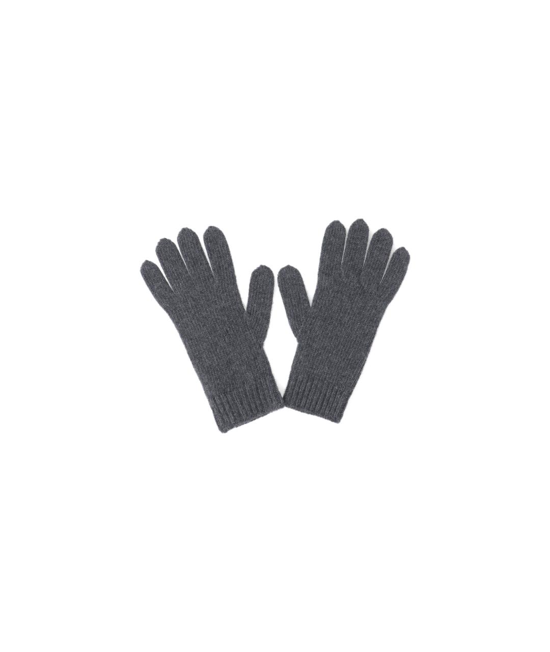 VIVIENNE WESTWOOD Серые кашемировые перчатки, фото 2