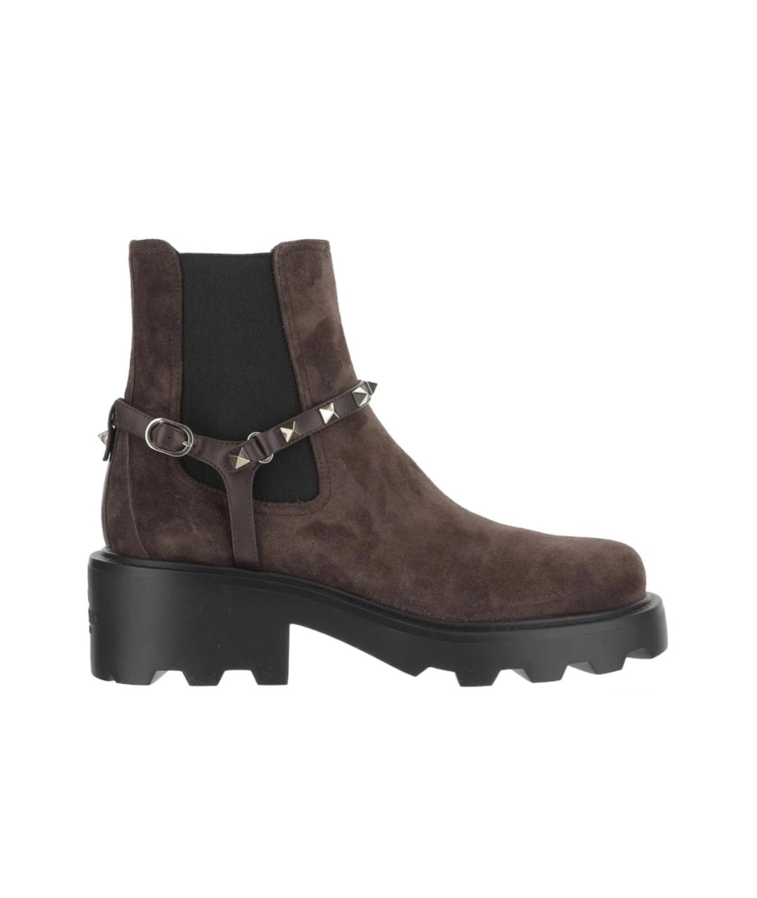 VALENTINO Коричневые замшевые ботинки, фото 5