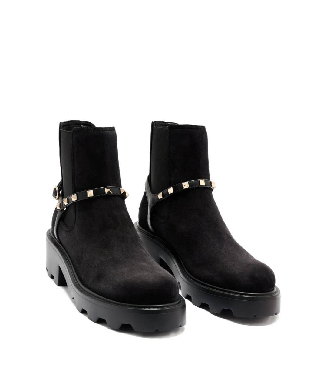 VALENTINO Черные замшевые ботинки, фото 2