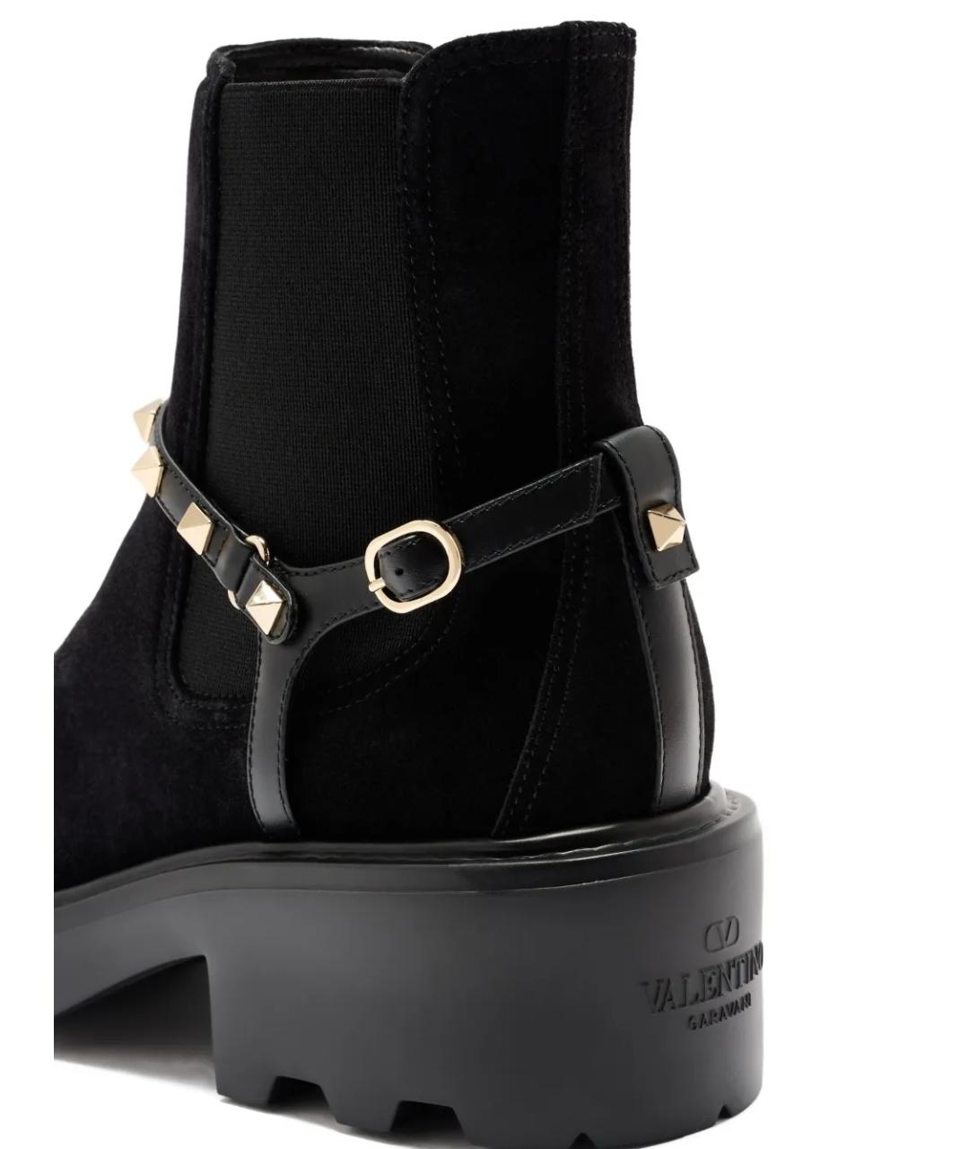 VALENTINO Черные замшевые ботинки, фото 4