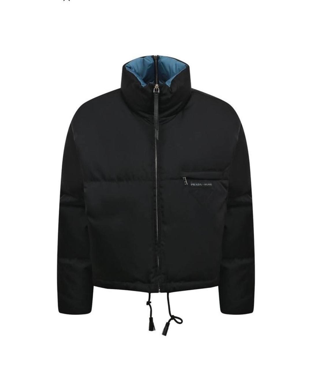PRADA Черный полиамидовый пуховик, фото 1