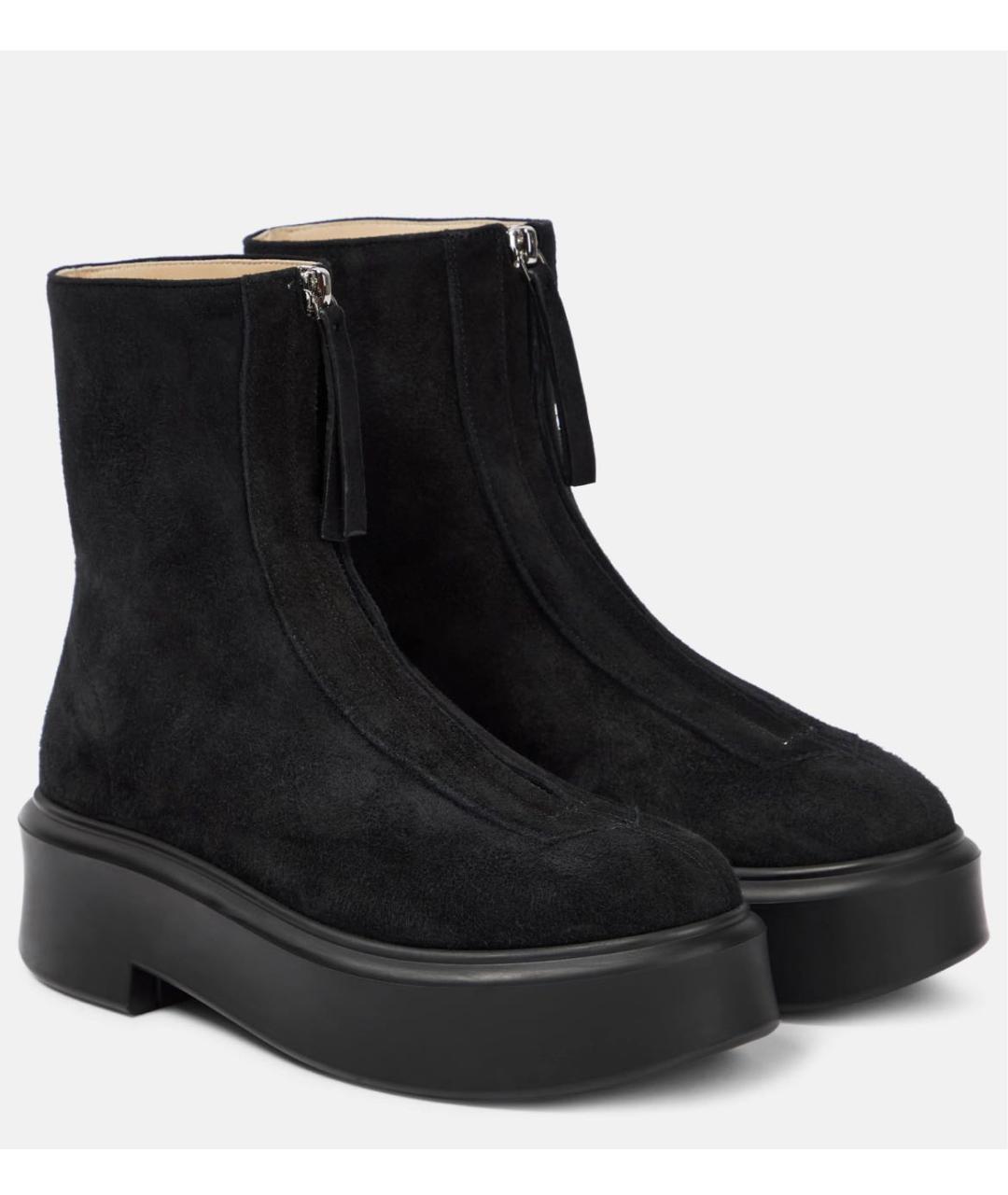 THE ROW Черные замшевые ботинки, фото 2