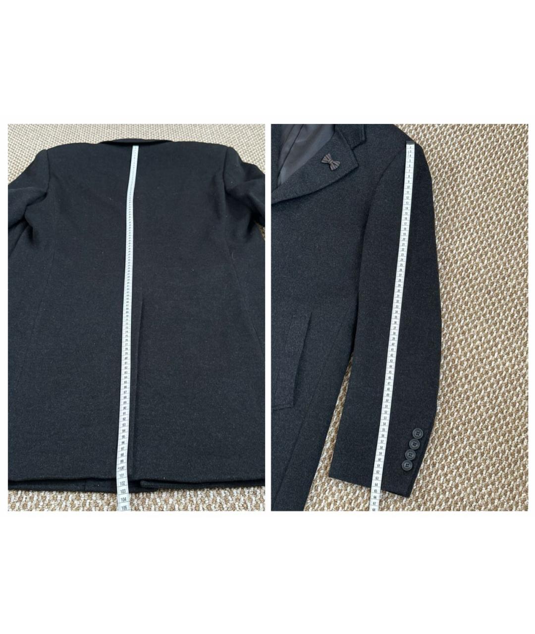 GIORGIO ARMANI Серое кашемировое пальто, фото 8