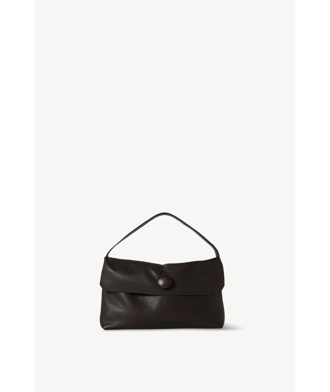 THE ROW Коричневая кожаная сумка с короткими ручками, фото 5