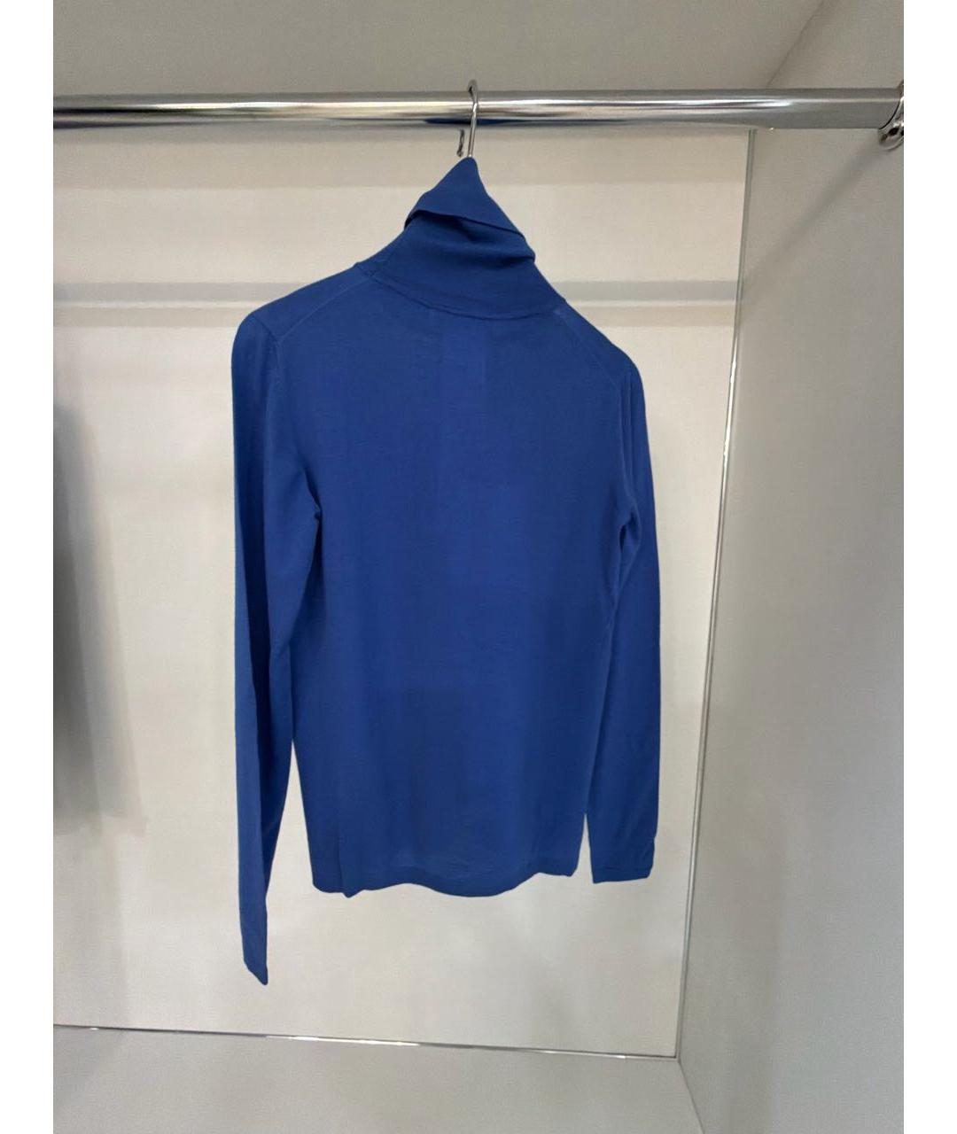 'S MAX MARA Голубая шерстяная водолазка, фото 2