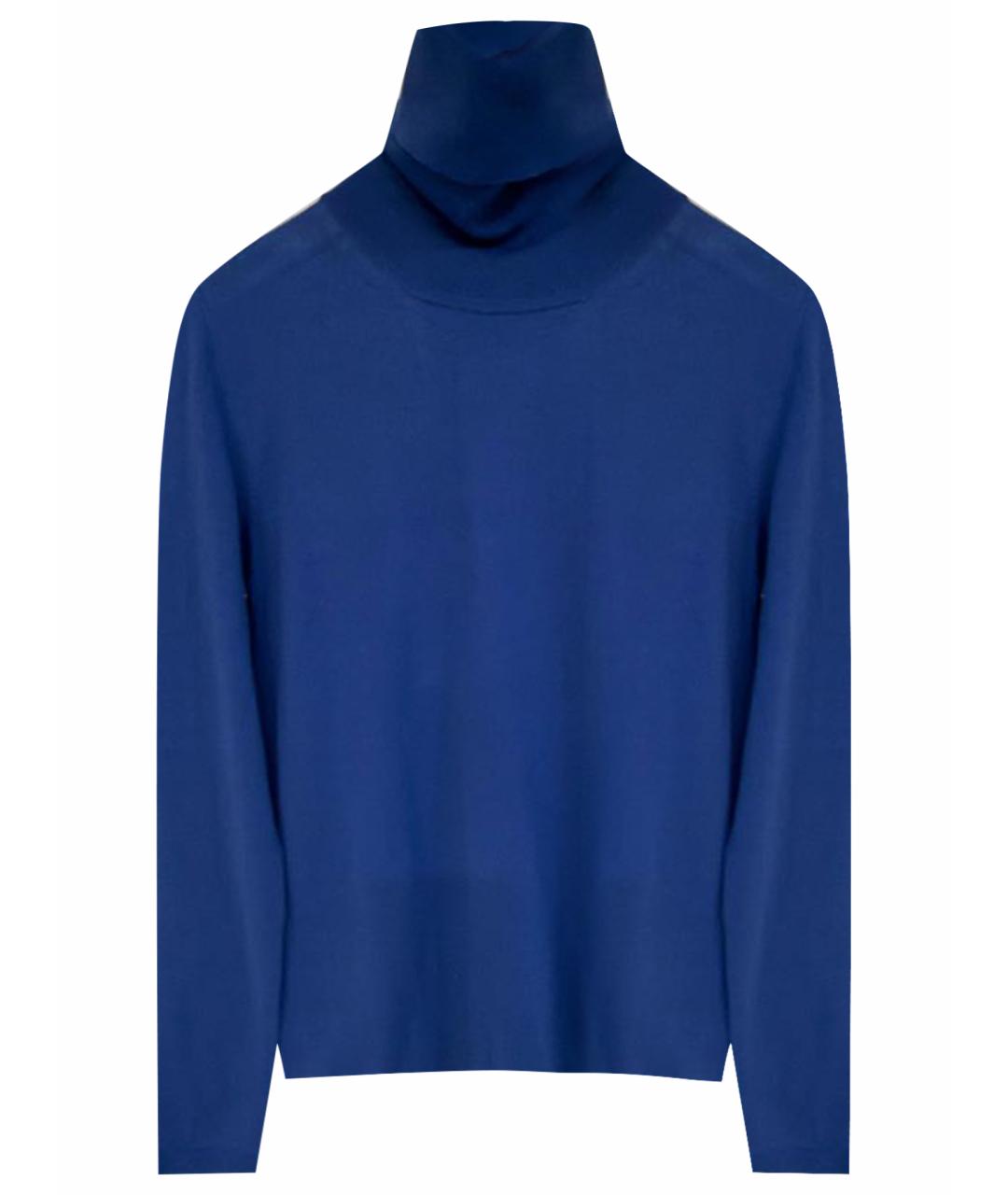 'S MAX MARA Голубая шерстяная водолазка, фото 1