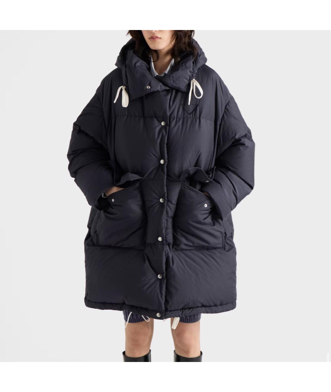 PRADA Темно-синий пуховик, фото 4