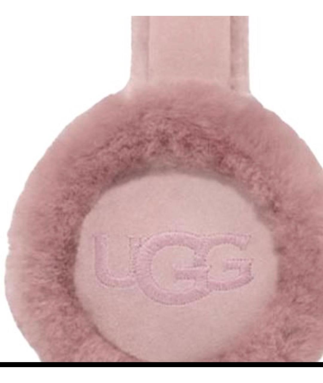 UGG AUSTRALIA Розовые шерстяные наушники, фото 3
