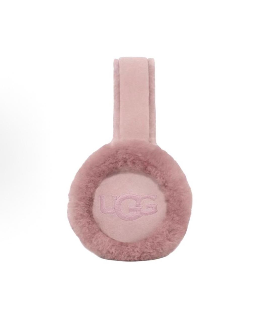 UGG AUSTRALIA Розовые шерстяные наушники, фото 2