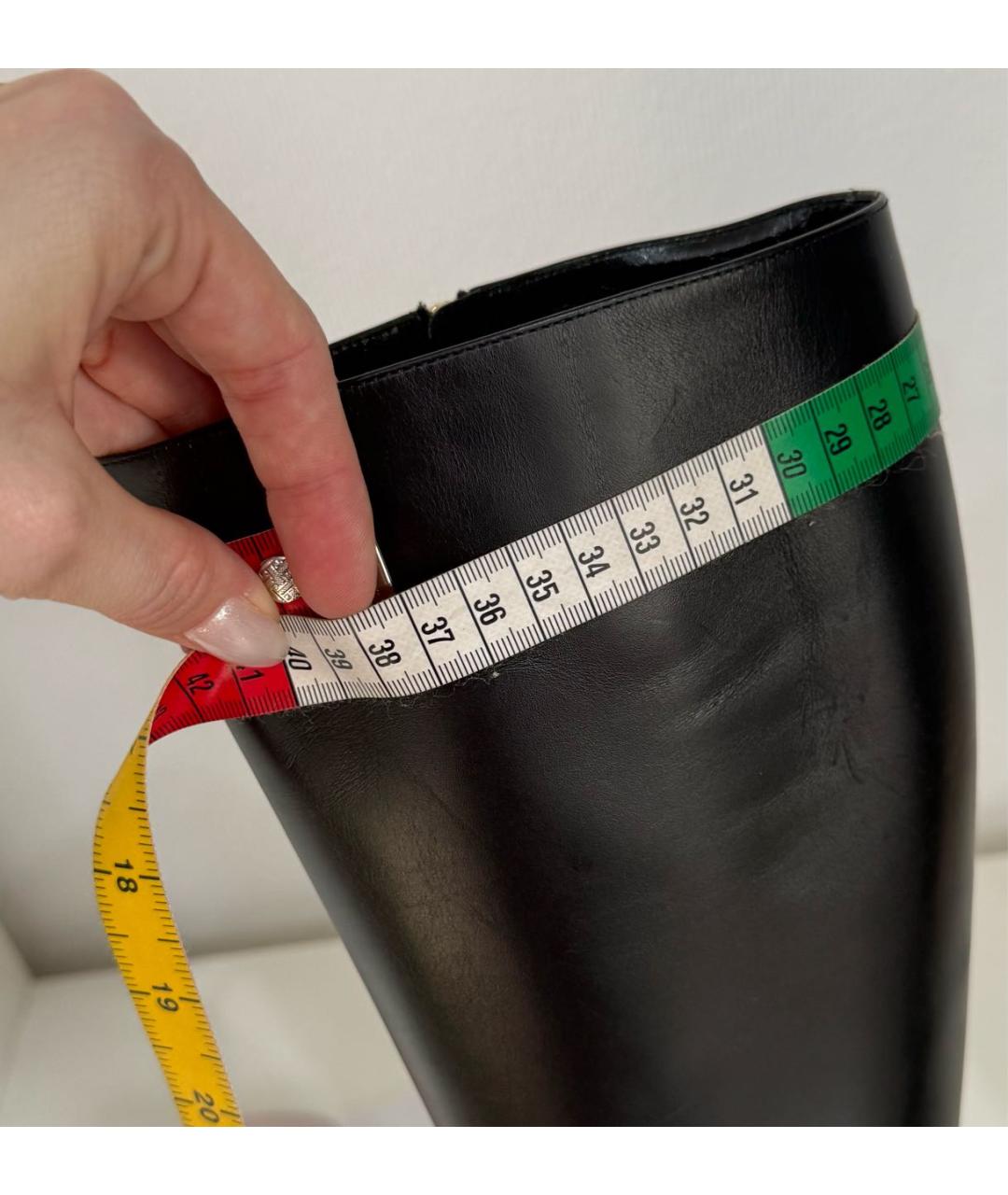 LOUIS VUITTON Черные кожаные сапоги, фото 8