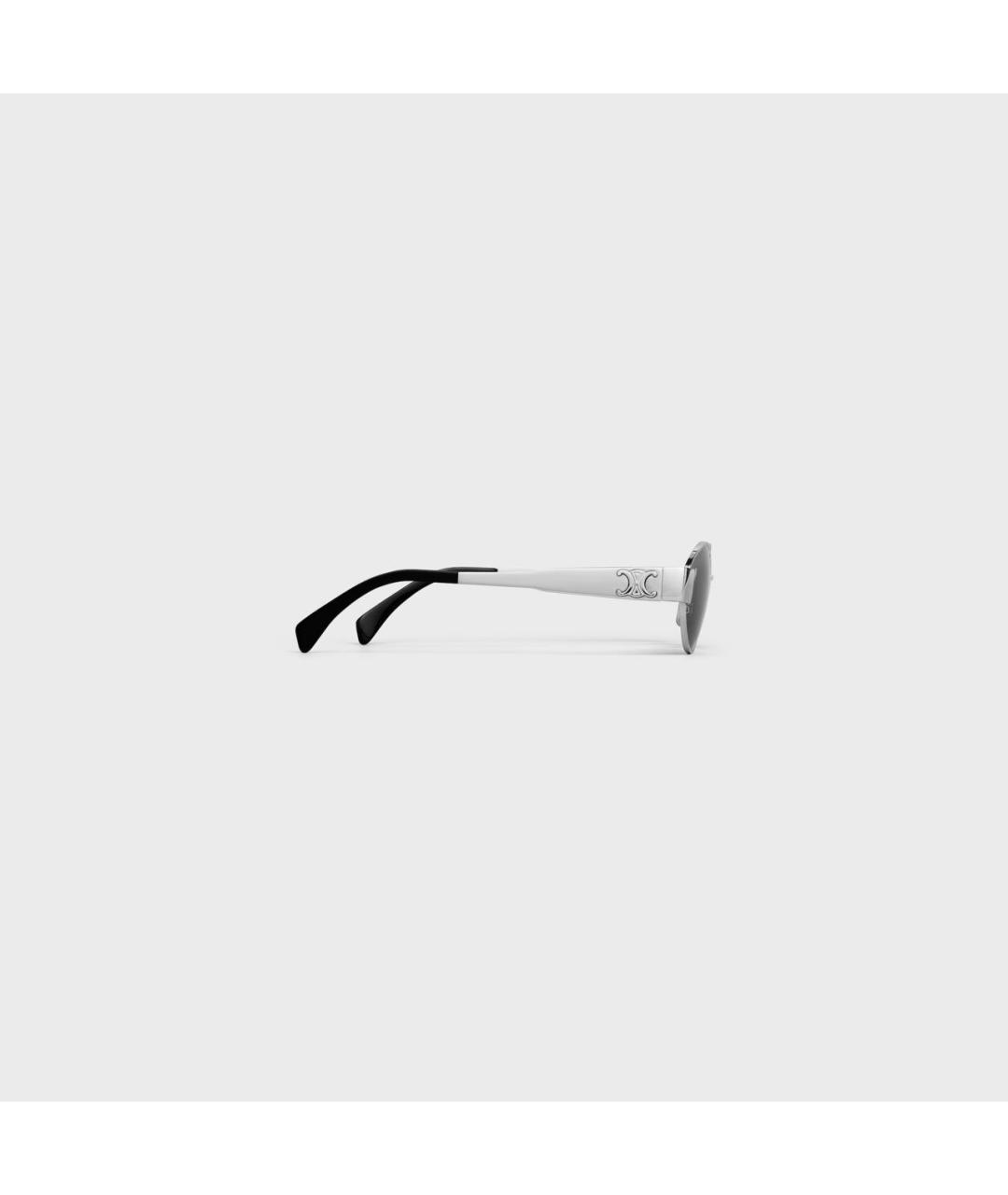 CELINE Серебряные металлические солнцезащитные очки, фото 4