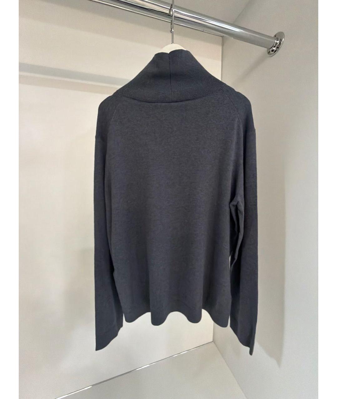 'S MAX MARA Серая шелковая водолазка, фото 2