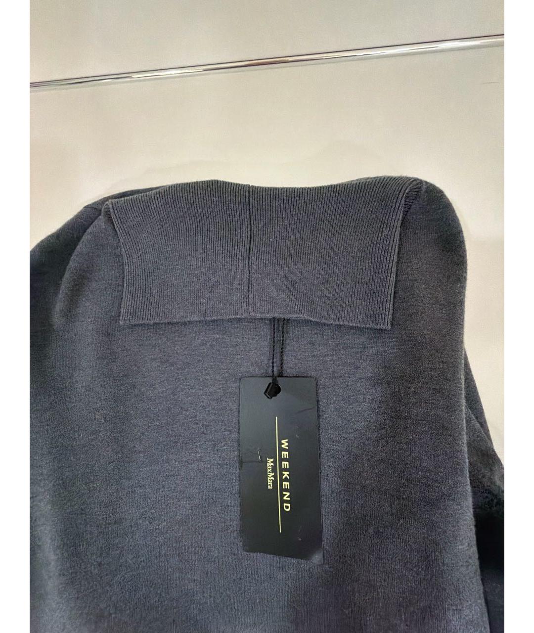 'S MAX MARA Серая шелковая водолазка, фото 5