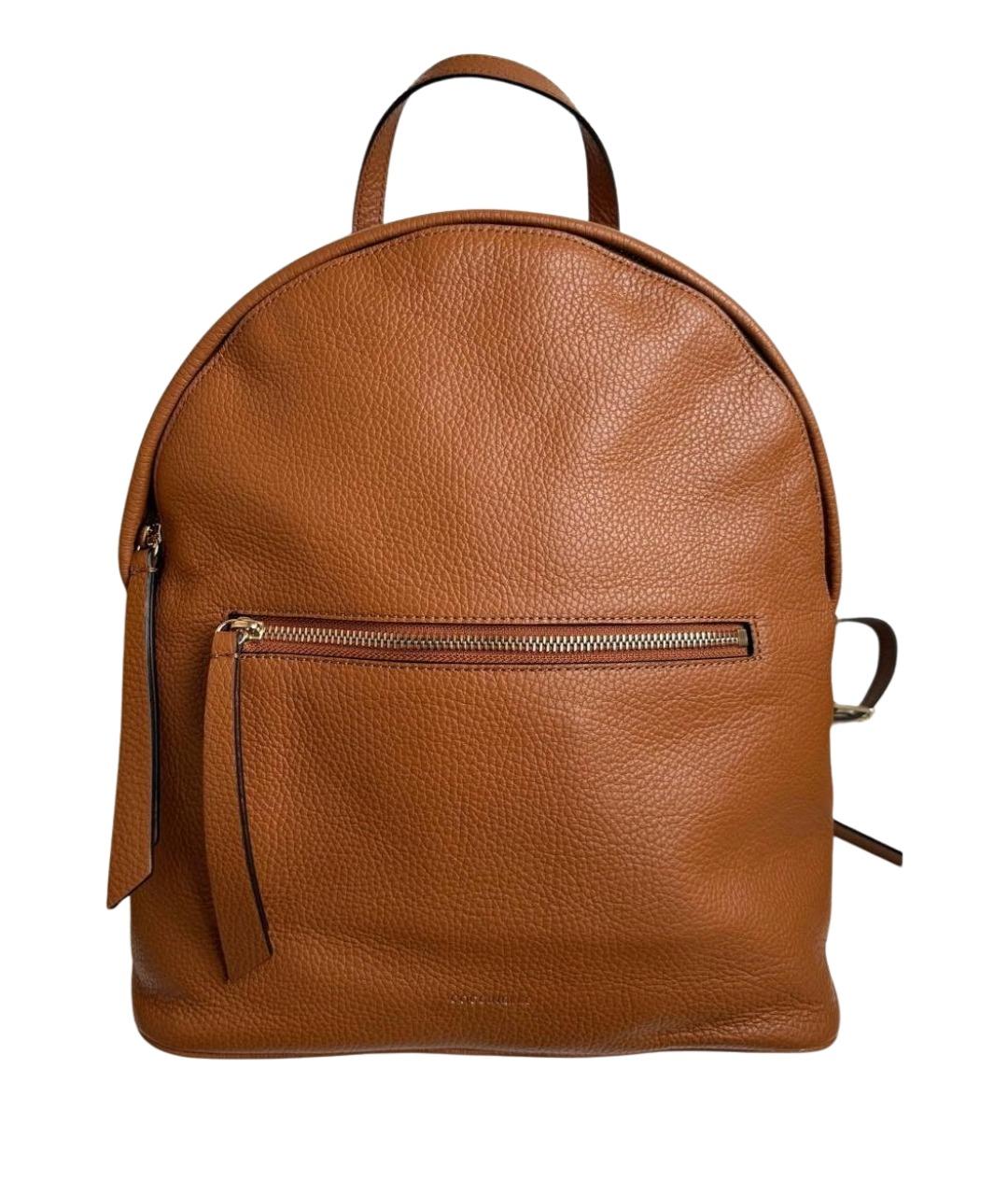COCCINELLE Коричневый кожаный рюкзак, фото 1
