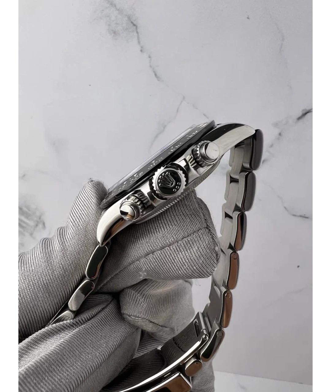 ROLEX Белые металлические часы, фото 4