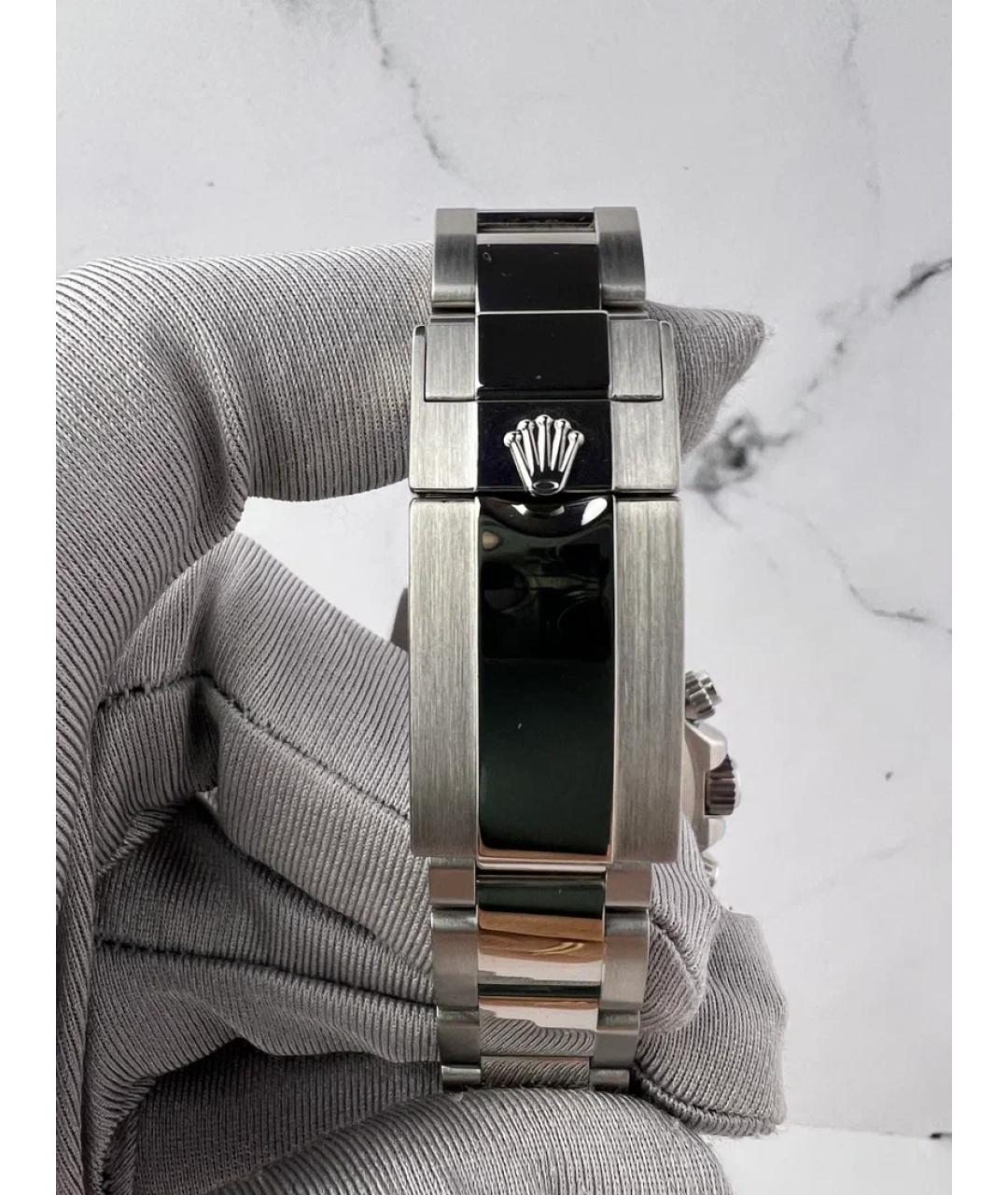 ROLEX Белые металлические часы, фото 7