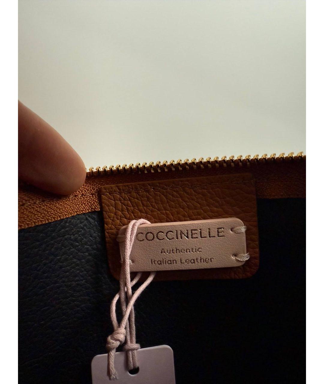 COCCINELLE Коричневая кожаная сумка через плечо, фото 6