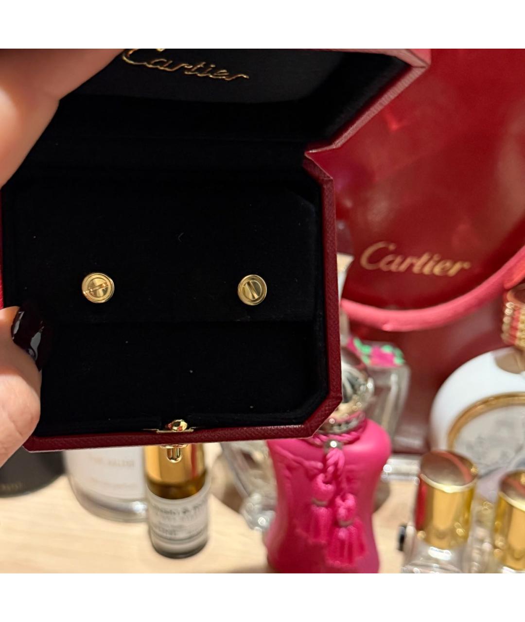 CARTIER Золотые серьги из желтого золота, фото 5