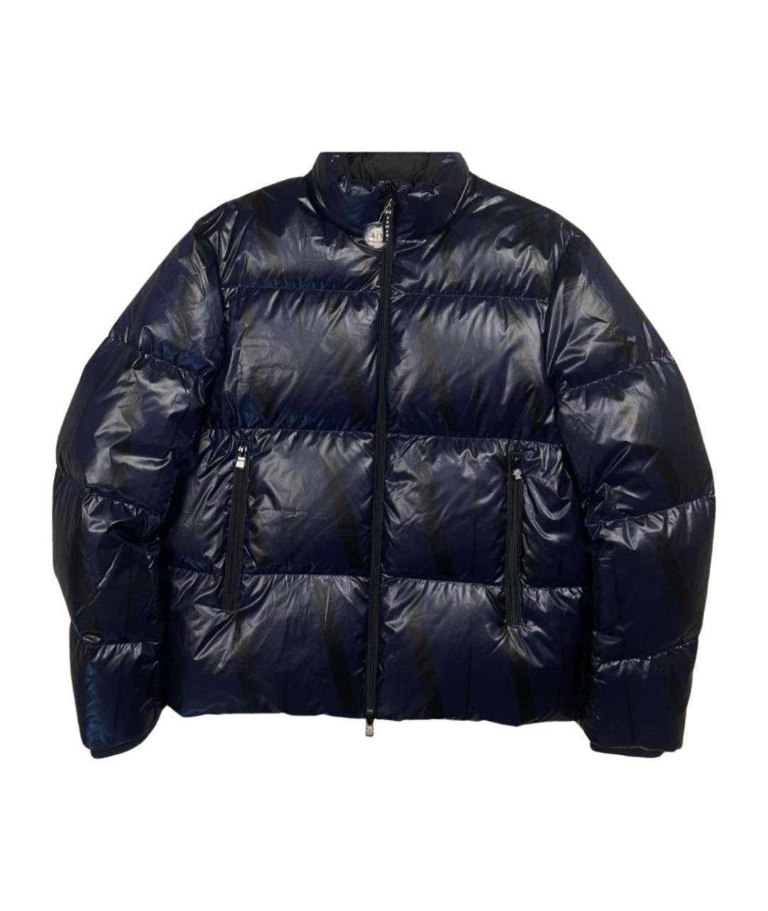 ARMANI EXCHANGE Темно-синий полиэстеровый пуховик, фото 1