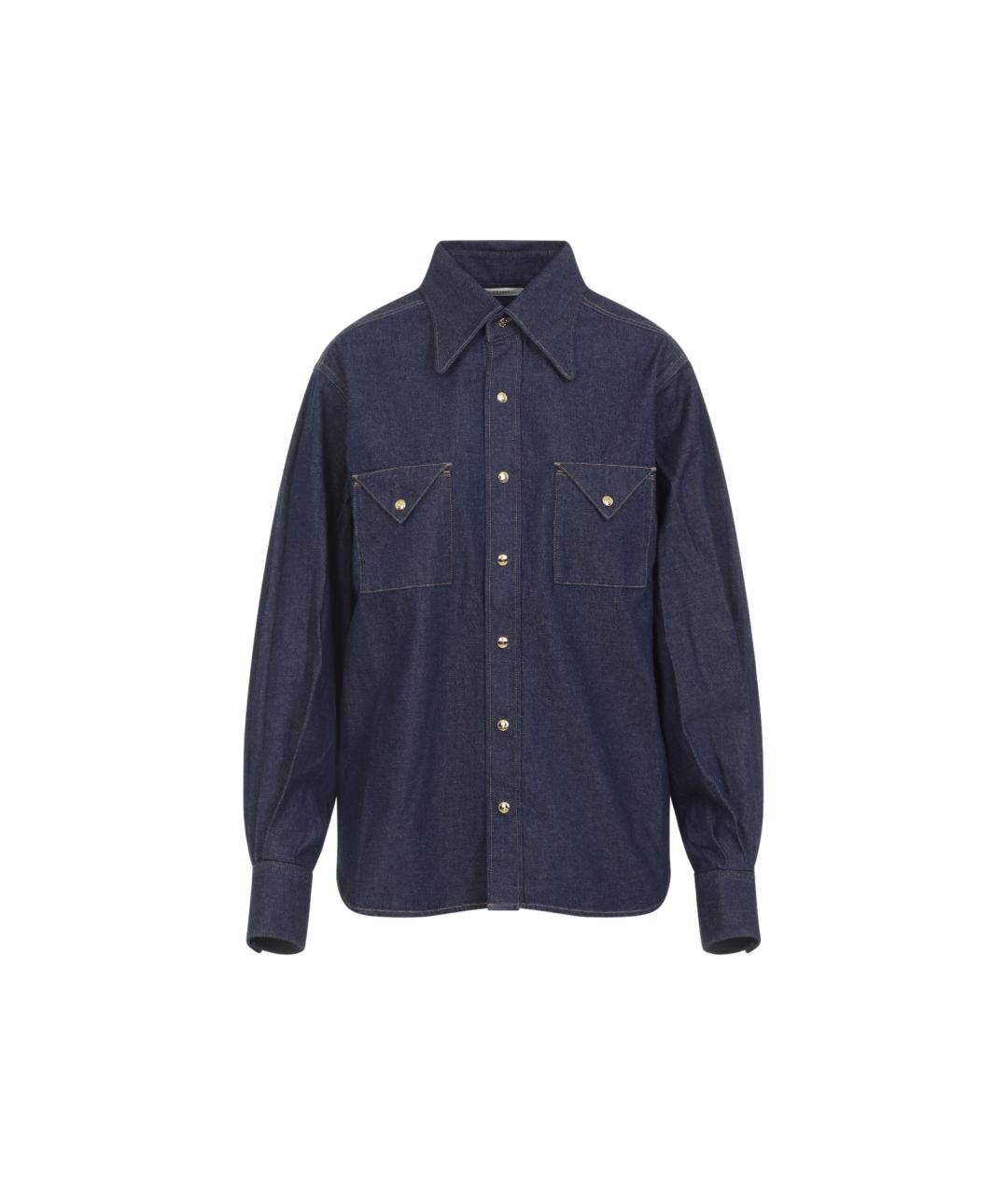 CELINE Синяя хлопковая рубашка, фото 1