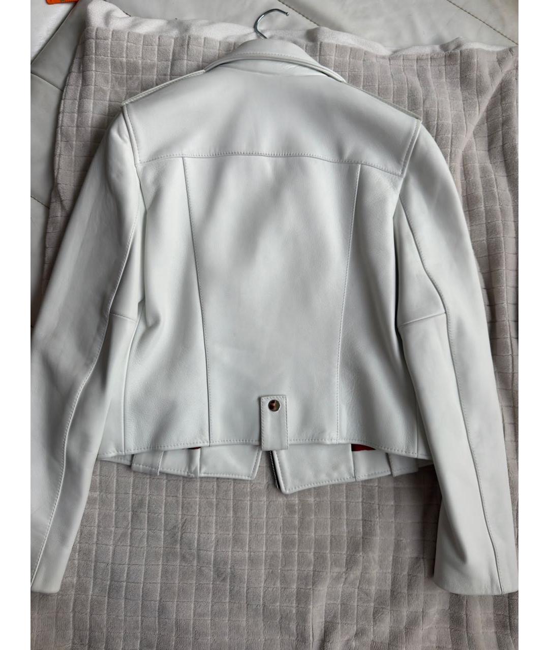 AIM Factory Белая кожаная куртка, фото 2