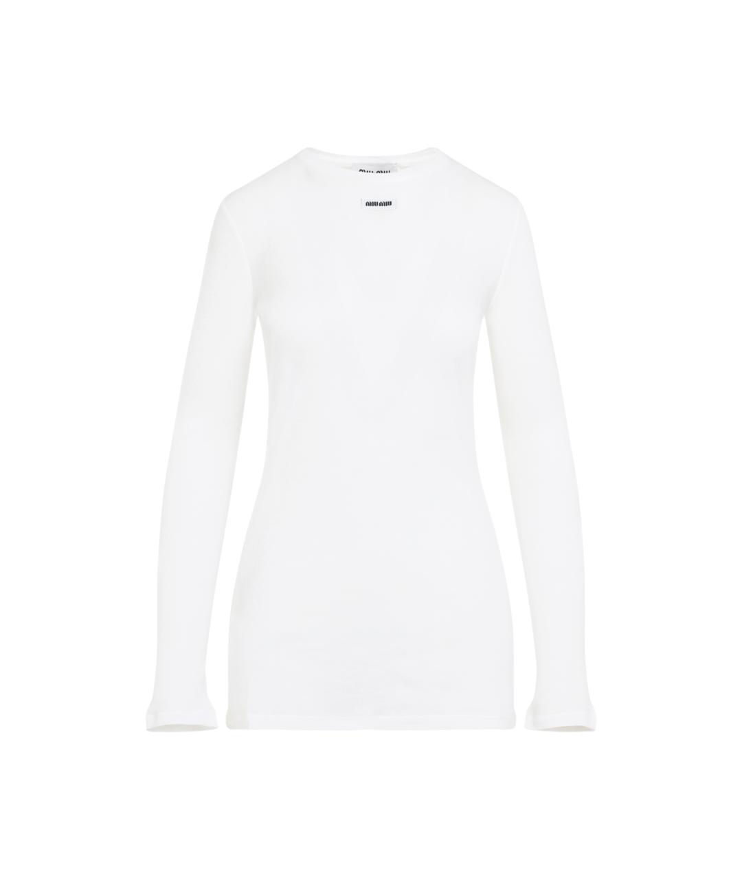 MIU MIU Белое хлопковое повседневное платье, фото 1