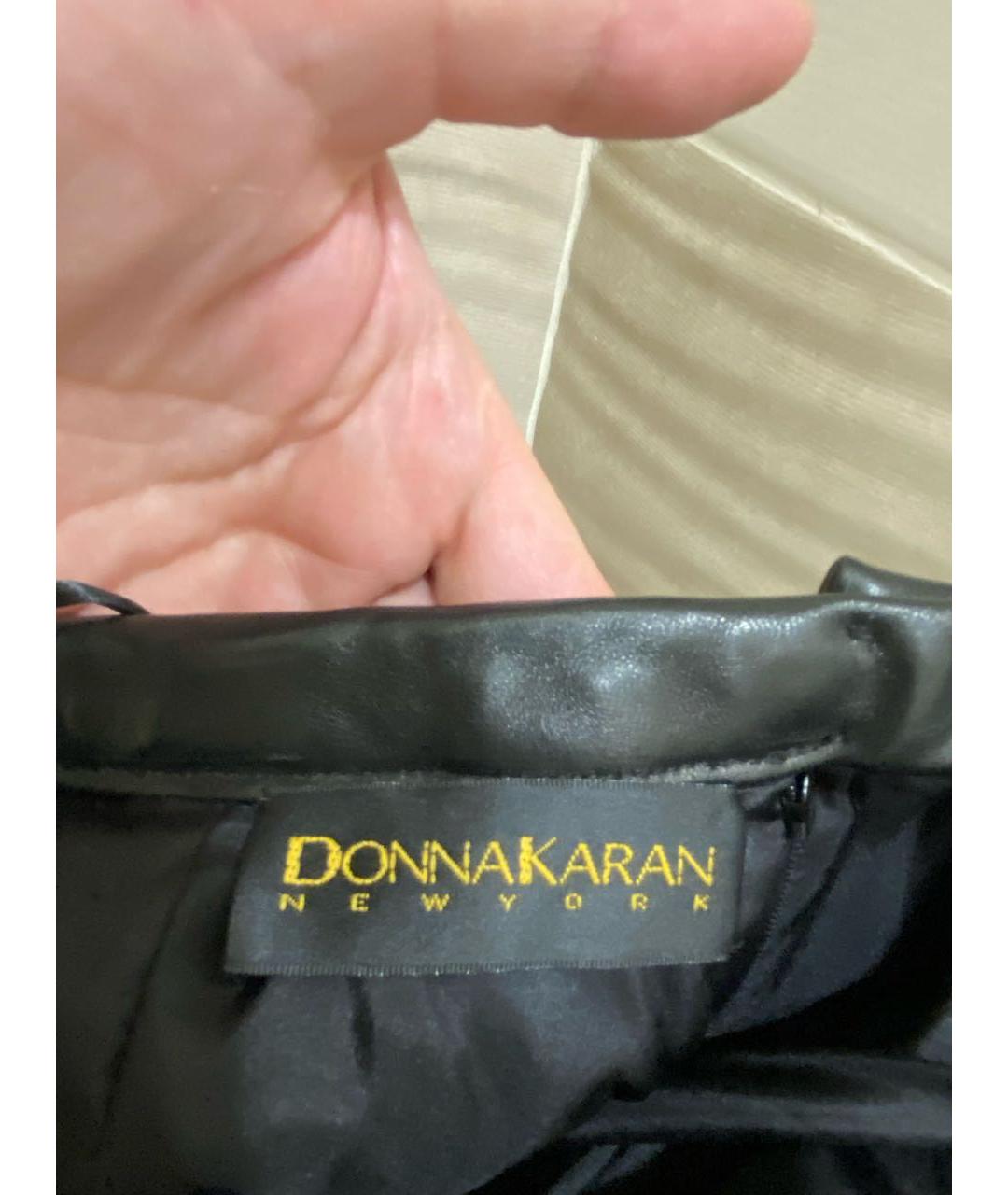 DKNY Черная шерстяная юбка мини, фото 5