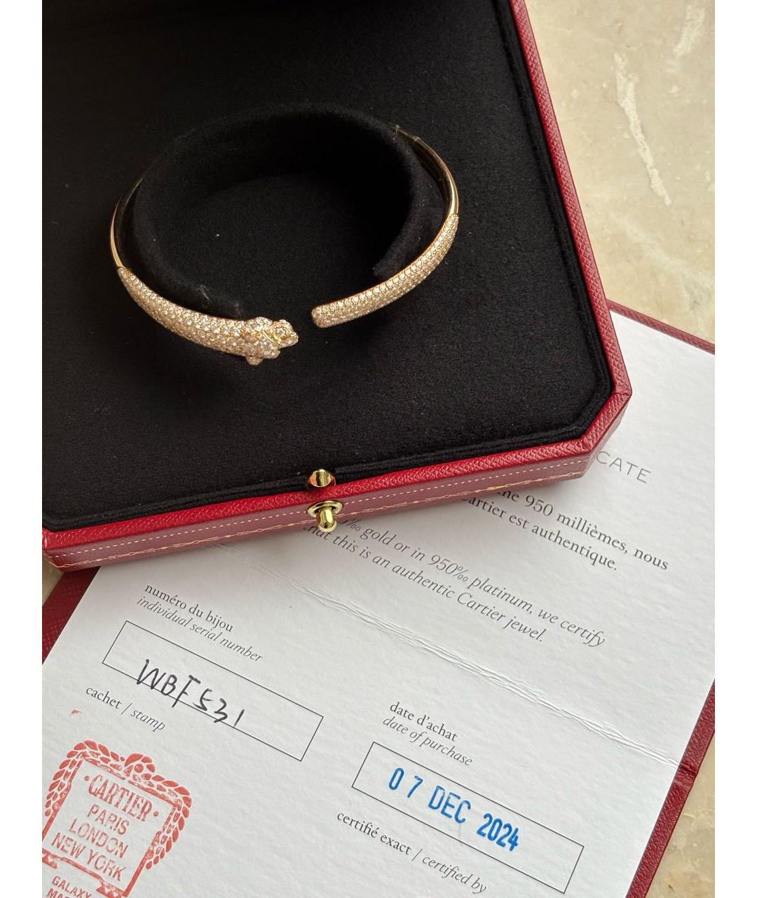 CARTIER Розовый браслет из розового золота, фото 2