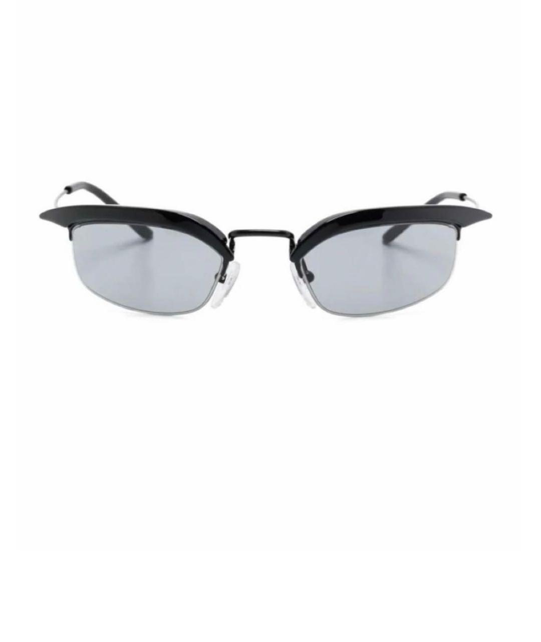 PRADA Черные металлические солнцезащитные очки, фото 1