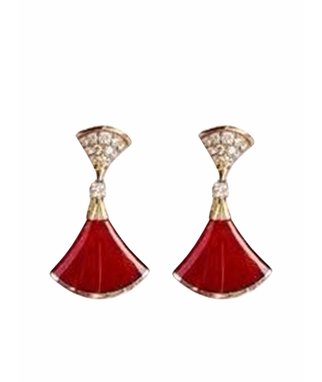 BVLGARI Красные серьги из розового золота, фото 1