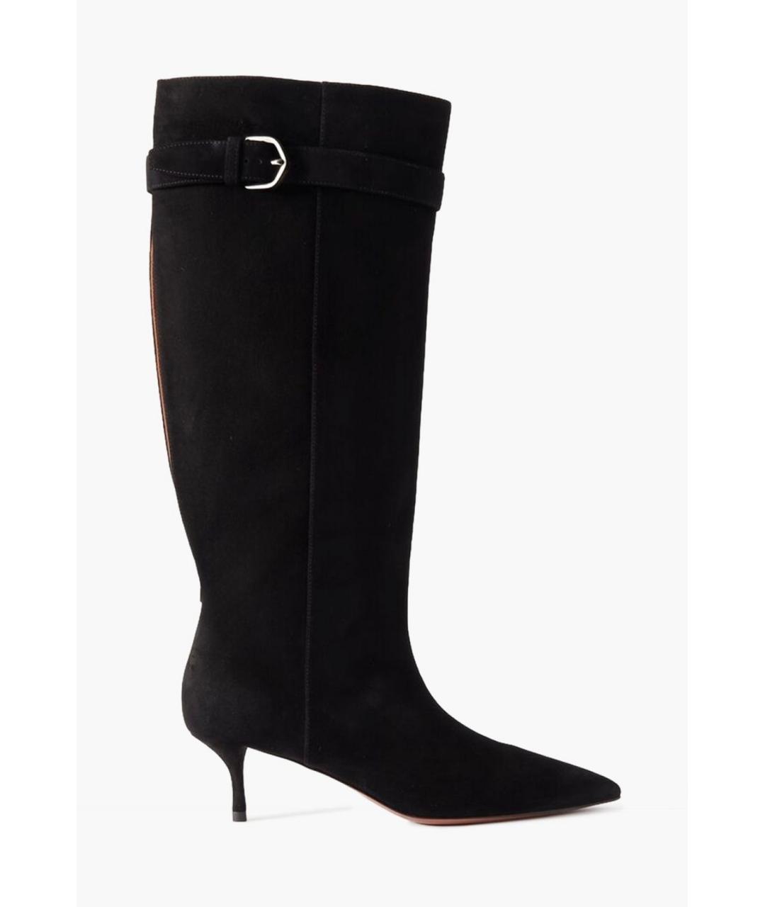 ALAIA Черные замшевые сапоги, фото 4