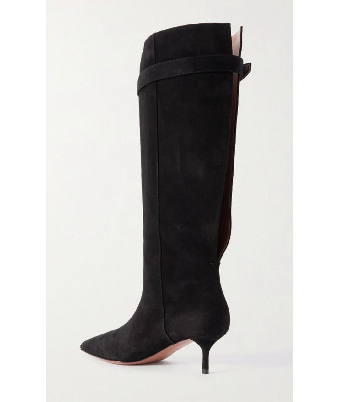 ALAIA Черные замшевые сапоги, фото 2