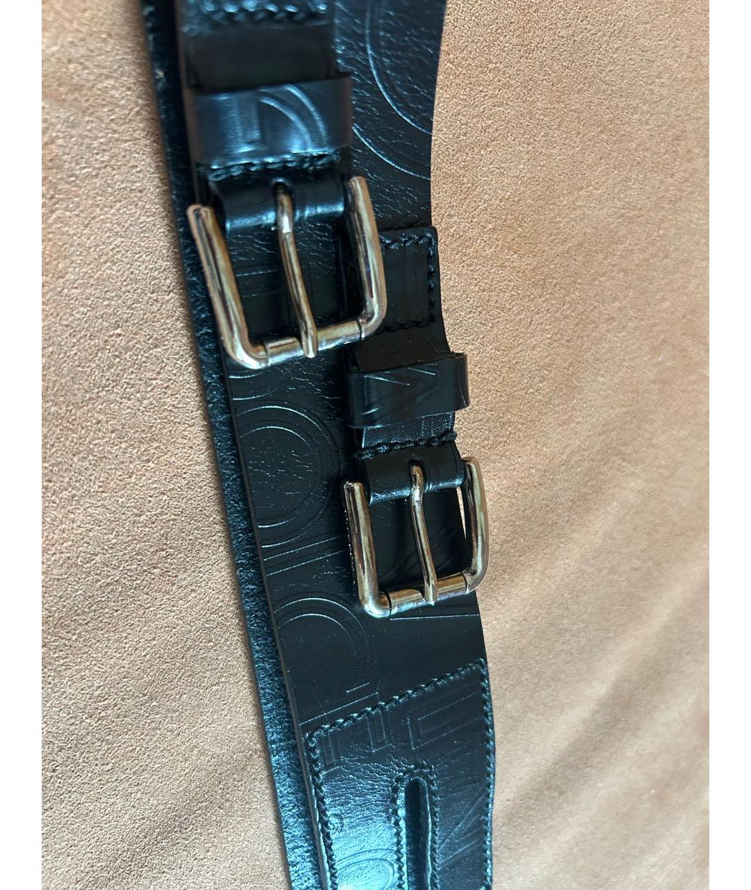 DOLCE&GABBANA Черный кожаный ремень, фото 3