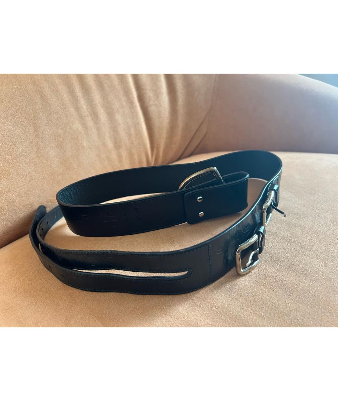 DOLCE&GABBANA Черный кожаный ремень, фото 8