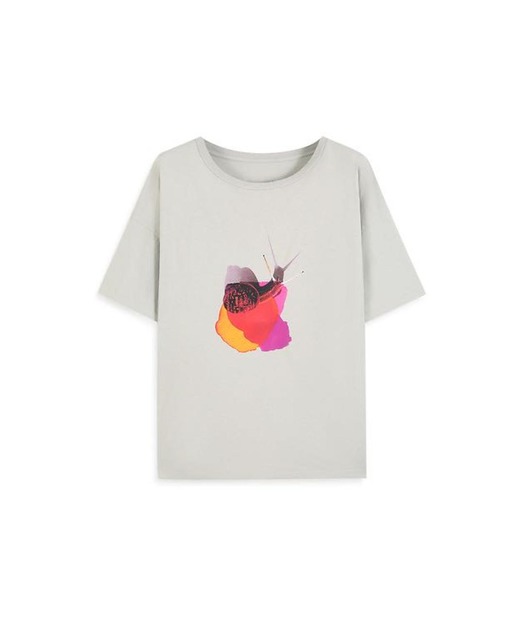 MAISON MARGIELA Серая хлопковая футболка, фото 1